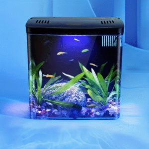 Aquarium Mini Fish Tank with Lighting and Pump