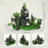 Double Sided Aquarium Mountain Landscape Decoration