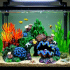 Artificial Coral Reef Aquarium Decoration