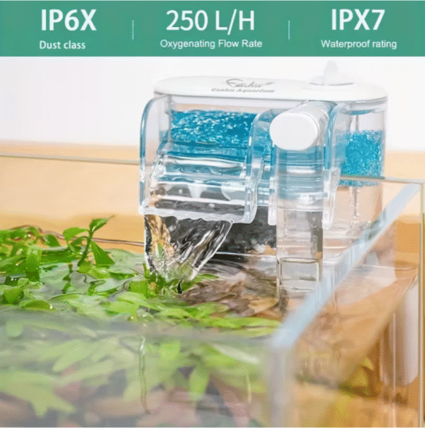 USB Quiet Aquarium Waterfall Filter