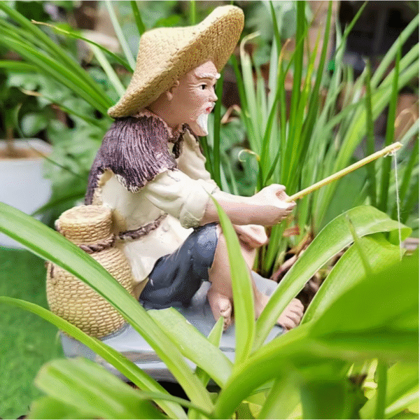 Large Aquarium Fishing Scene Resin Figures set